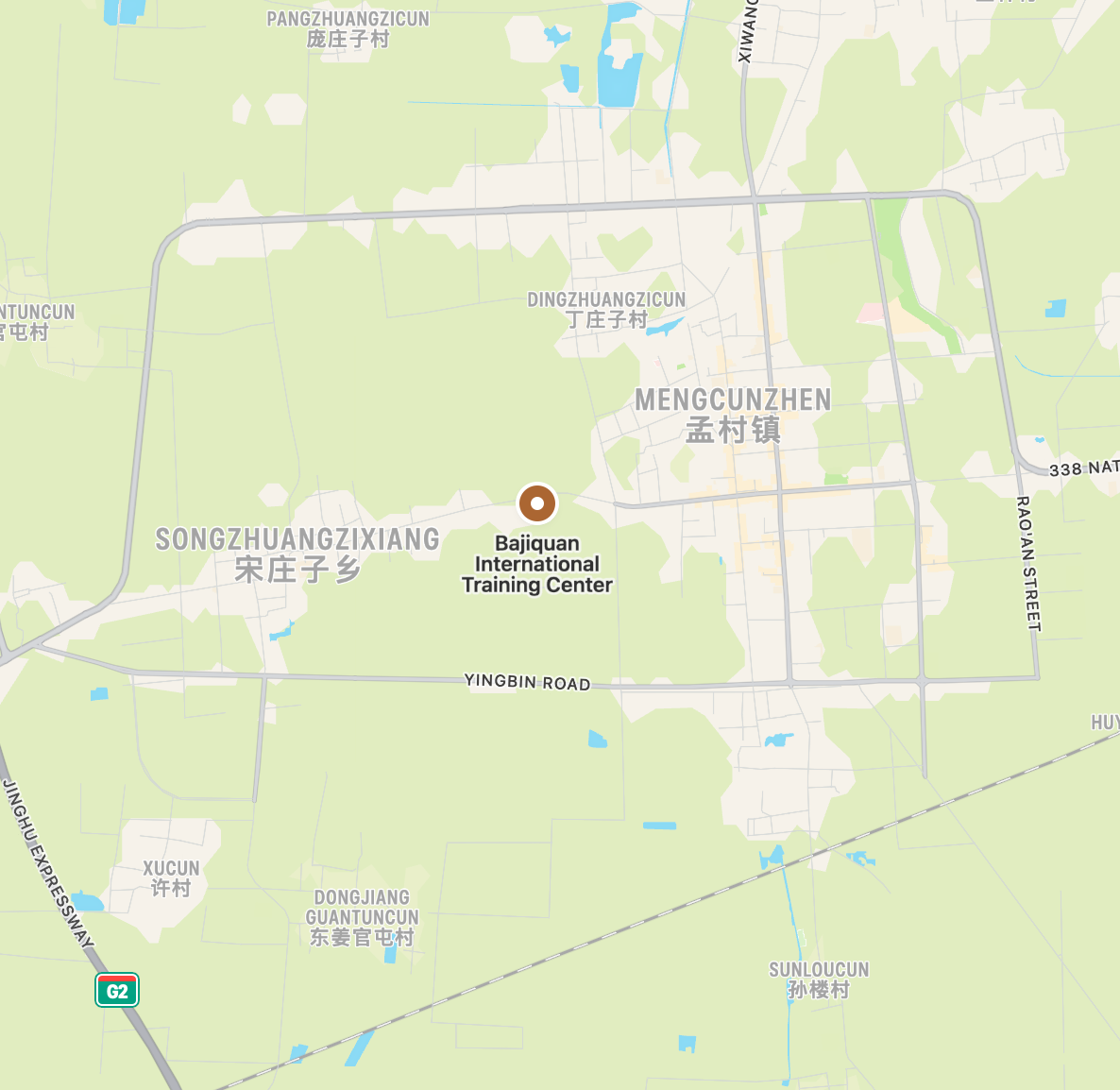 location of the bajiquan training center